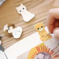Cute Kitty House Cat Dog Bookmark Sticker Sticky Notes Paper Pad Bookmarks