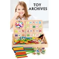 TOY ARCHIVES TOY STICK NUMBERS MATHS SHAPE COLOURS STUDY BOARD