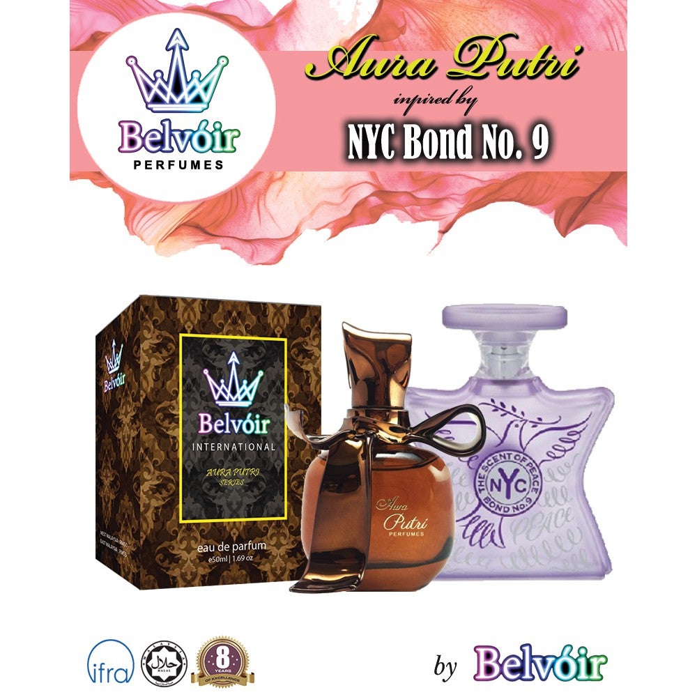 Aura Putri Inspired By NYC Bond No 9 50ml EDP