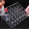 24 Stand Trapezoid Clear Lipstick Lotion Makeup Cosmetic Holder