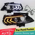 DRL FOR FORD FUSION MONDEO LED DAYTIME RUNNING LIGHT FOG LAMP WITH TURN SIGNAL