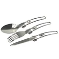 Outdoor Tableware Stainless Steel Folding Fork Knife and Spoon Sets Camping Tool