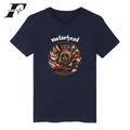 The Motorhead Ablum Bad Magic And Others Metal Skull Rock Navy Blue Men T Shirt