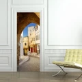 HOT 3D Door sticker European Streets wallpaper DOOR mural waterproof home decor