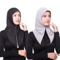 Women muslim hijab shawl head cover Islamic scarf wanita instant shawl bawal