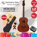Northerly Gale Germany Designed M361 3/4 Smaller Body Travel Acoustic Electric Guitar