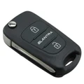 3 Button Flip Folding Remote Elantra Key Shell Case for Hyundai Elantra Blank