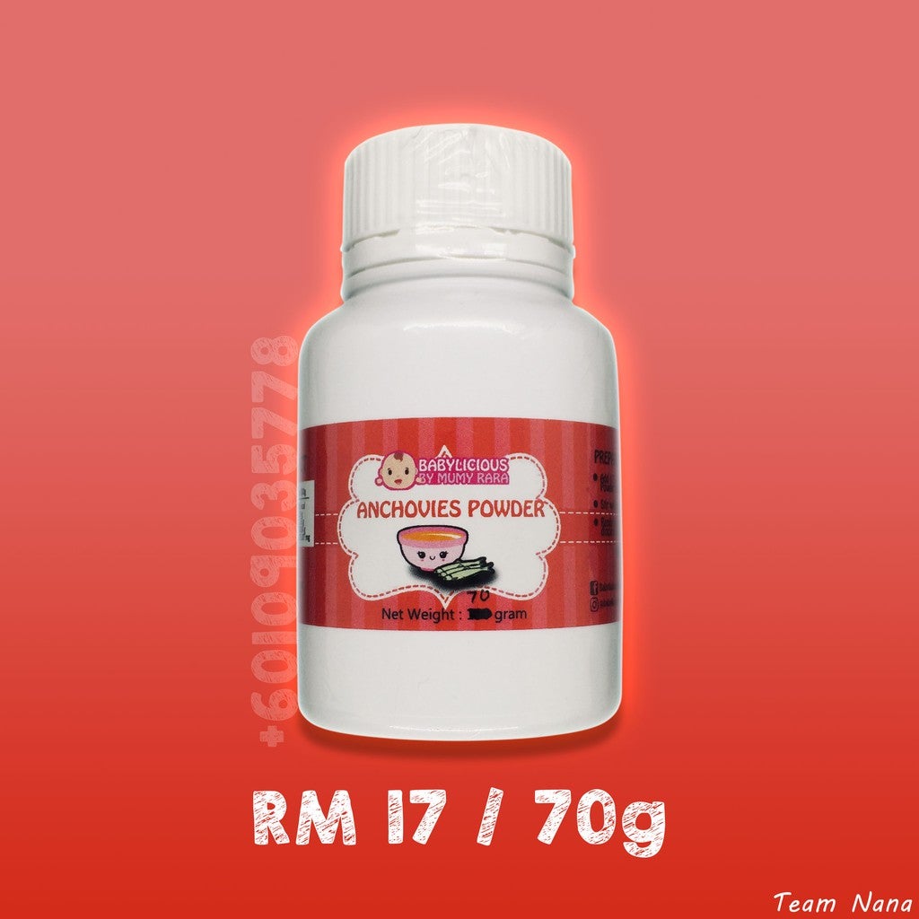 ANCHOVY POWDER BABYLICIOUS HOMEMADE BABY FOOD BY MUMY RARA ( SERBUK IKAN BILIS )