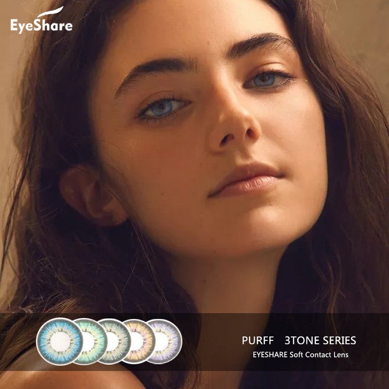 1 pair Molasses Three Color Frozen Cosmetic Contact Lens Eye Color