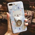 iPhone 8/7 Plus 5.5" 4.7 " 360� Full Protective Cat with Ring buckle Hard Cover