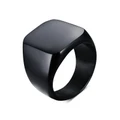 Men's Black Rock Punk Ring Cool Fashion Individuality for Men Party Gift Jewelry