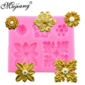 Flower Jewelry Fondant Mold Cake Decorating Tools Chocolate Candy Silicone Mold