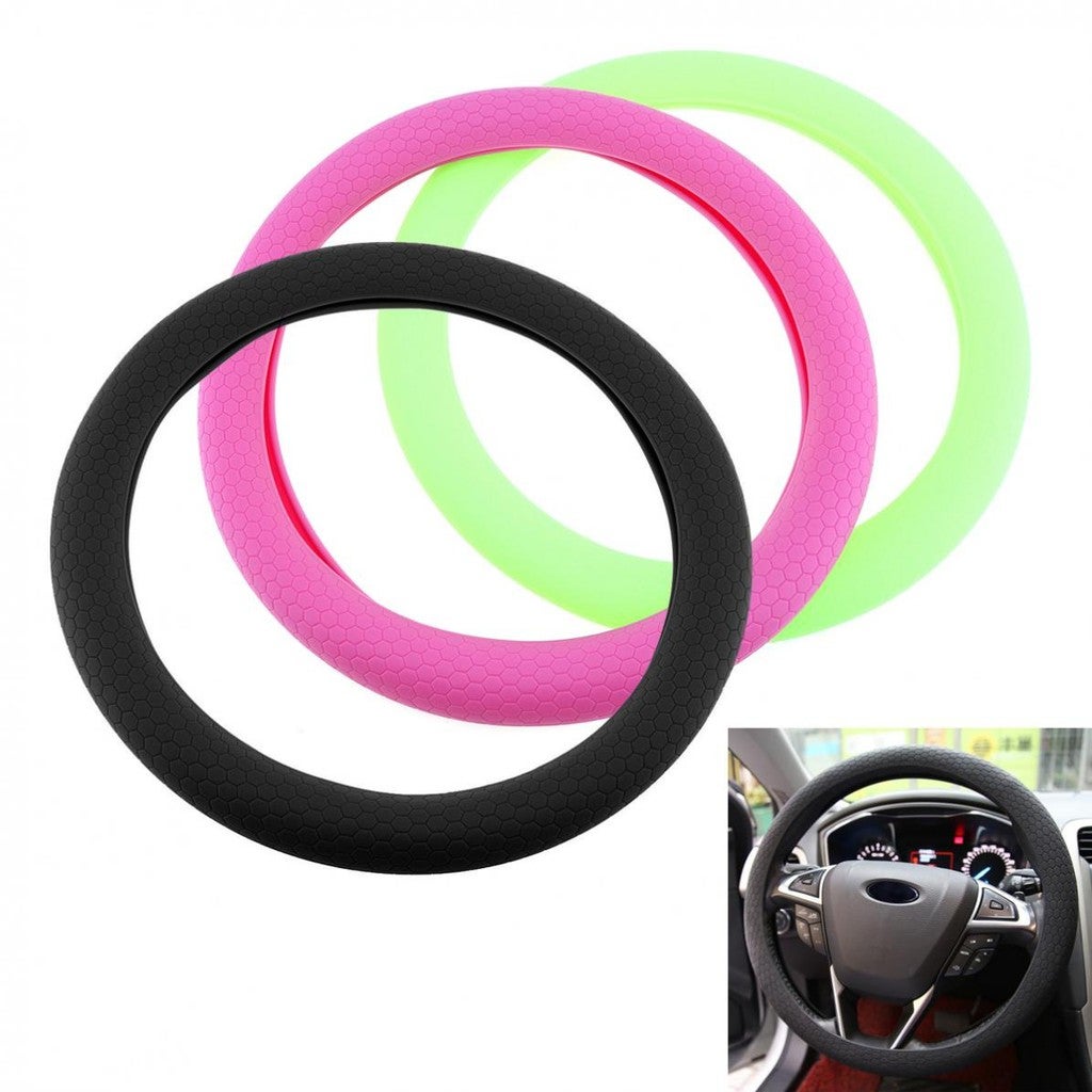 36cm Silicone Anti-Slip Car Steering Wheel Cover Shell