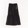 Fashion solid color fashion temperament was thin new wild long skirt women