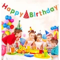 Happy Birthday alphabet banner party supplies Birthday arrangement decor