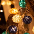 dry flower ball Thai rattan light string Christmas day garden decoration