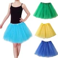 Women Ballet Tutu Layered Organza Lace Mini Skirt