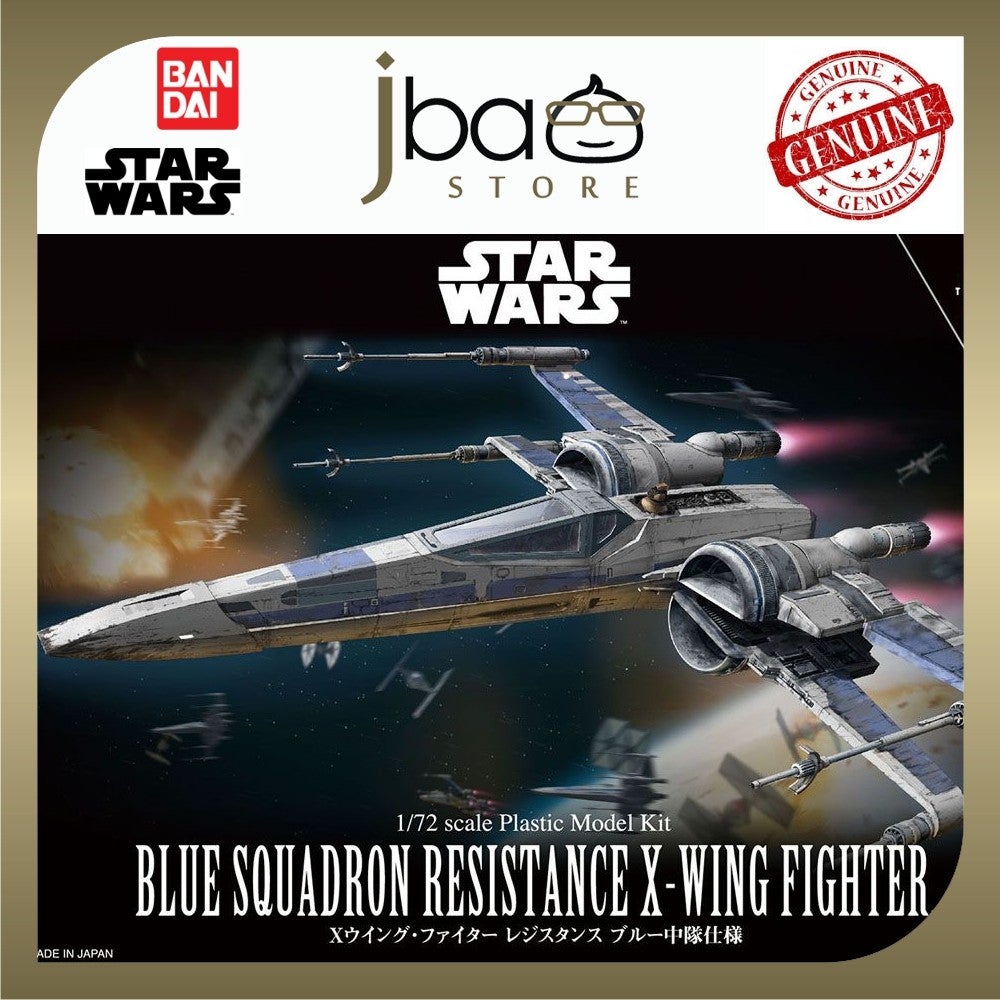 Bandai STAR WARS THE LAST JEDI BLUE SQUADRON RESISTANCE X-WING FIGHTER
