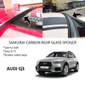 Broz Audi Q3 Samurai Carbon Rear Top Windscreen OEM Glass Spoiler (3.5cm)