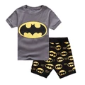 Kids Boy Batman Short Sleeve Pajamas Pyjamas Sleepwear Tops Shorts 2 pcs