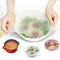 Silicone Food Wrap Clear Reusable Silicone Seal Cover Stretch Fresh Keeping