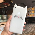 Xiaomi Mi Max Mi Max2 Mobile Phone Bag Cute 3D Mustache Cat Silicone Phone Case