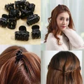 Popular Novelty Mixed Small Plastic Black Hair Clips Supplies Unique 10 PCS