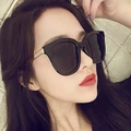2019 New Korean Ladies Vintage Oversized Square Frame Women Mercury Sunglasses