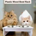 Plastic Wooden Steel Pet Bowls Feeder Dog Cat Food Water Bowls