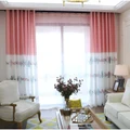 Melin Pink Cartoon Curtain Drape Bedroom Blackout Window Curtains for LivingRoom
