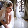 Simple White Ivory Tulle Wedding Veils Lace Bridal Veils Bridal Accesories