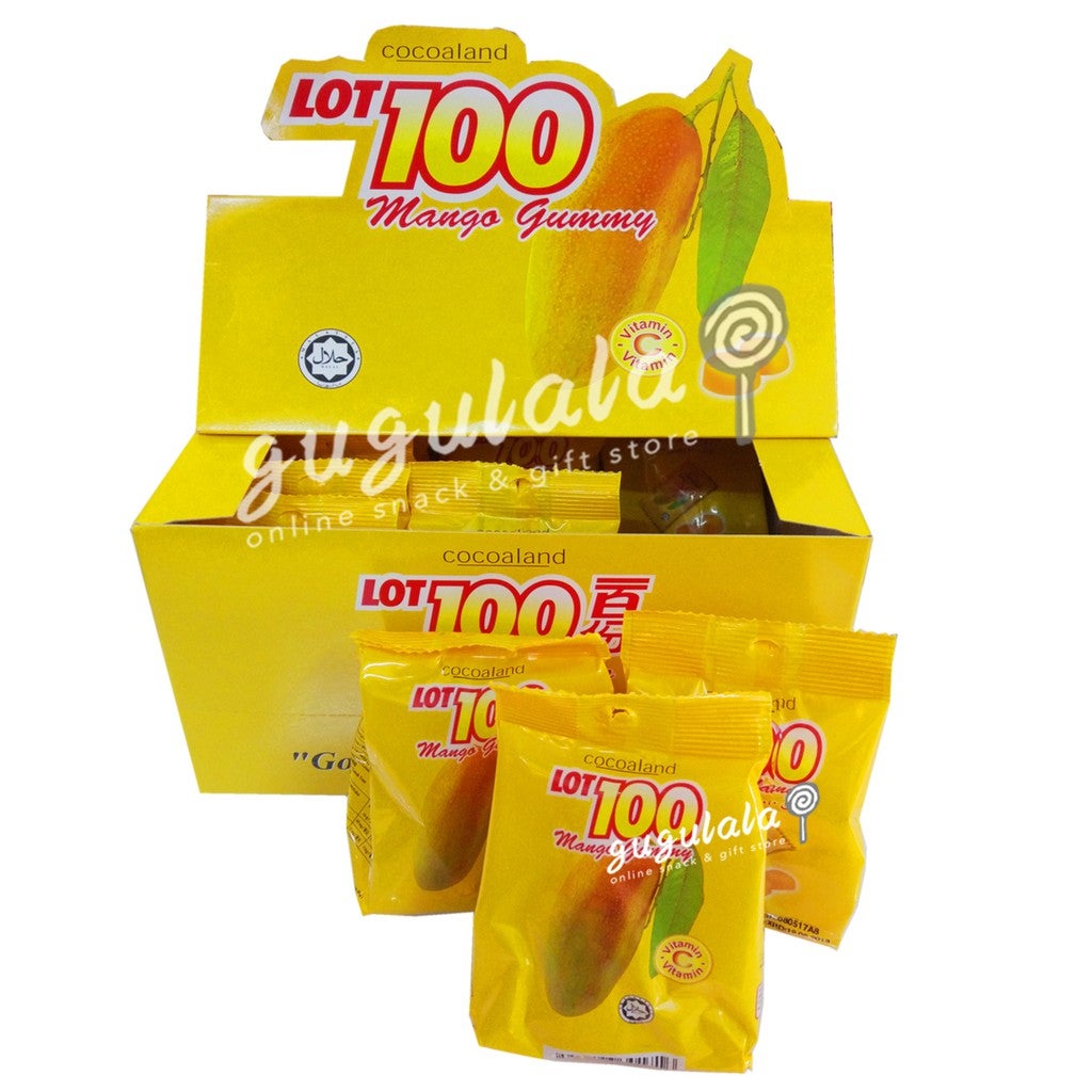 Lot 100 Gummy Mango 12's x 33g