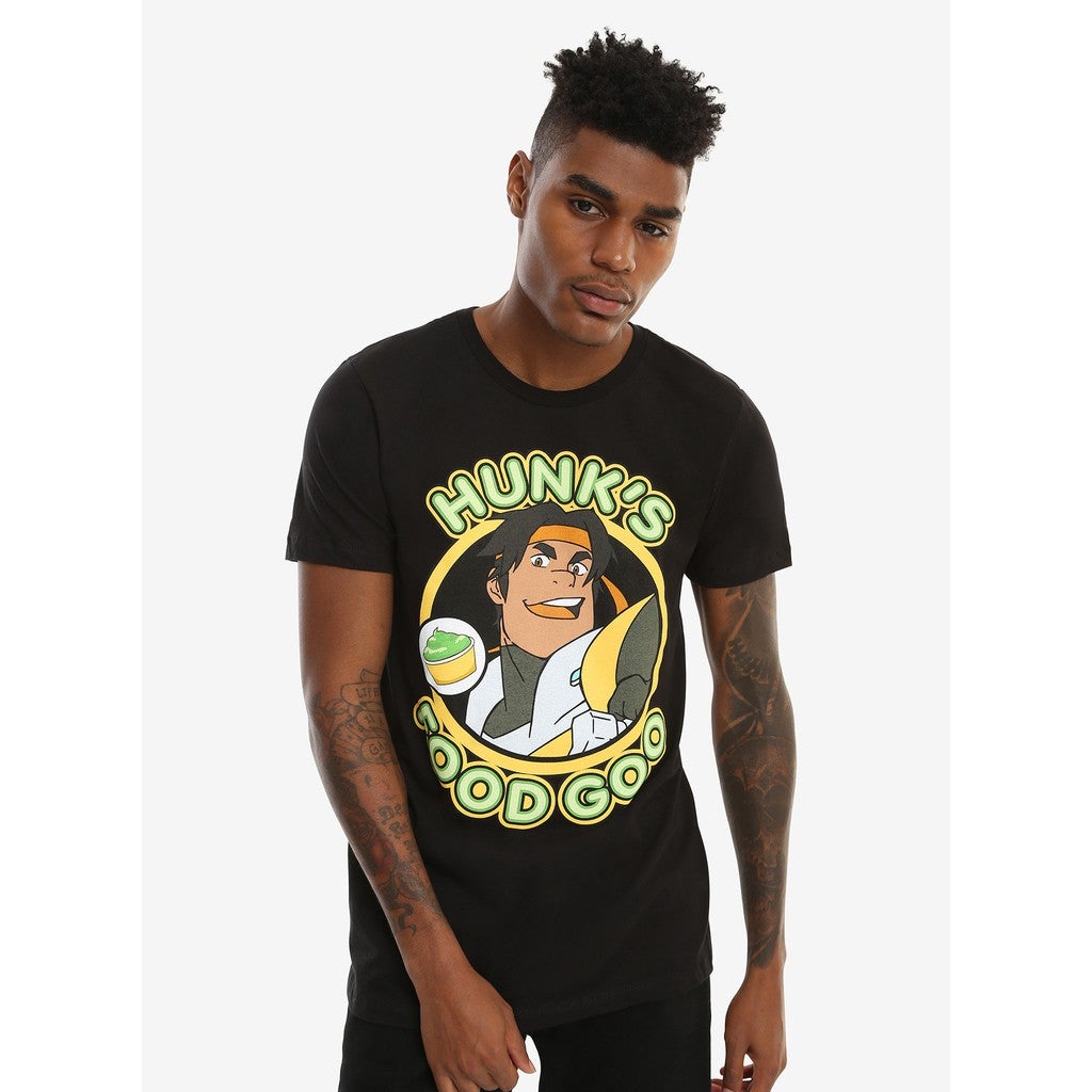 FASHION VOLTRON: LEGENDARY DEFENDER HUNK'S FOOD GOO T-SHIRT Men's punk t-shirt