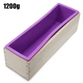 Stock 1200g Silicone Soap Loaf Mold Wooden Box DIY Making Tools