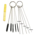 Airbrush Spray Cleaning Needles Nozzle Brushes Kit Stainless Steel Set