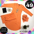 Baju Kurung Lycra - Orange (XS/S/M/L)