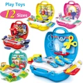 Children DIY Play House Toy Role Play Toy Set (Kitchen, Tools, Makeup, BBQ...)