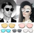 Men and Women Fashion Luxury Alloy Colorful Frame Sunglasses