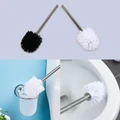 Toilet Brush Head Replacement Bathroom Clean Accessory Spare Handle Black/White