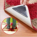 4 Pcs/Lot Silicone Rug Carpet Mat Non Slip Grip Corners Pad Reusable
