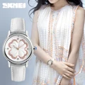 SKMEI Women Leather Watch Simple Fashion Luxury Waterproof Quartz Watches