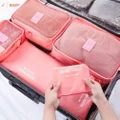??READY STOCK 6PCS Travel Luggage Organizer Set Cube Storage Packing Bags