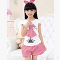 Ready Stock Baby Girls Clothing Shirt+pants Two-piece Set Wear Cotton Tops Skirt