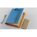 Zipper PU Leather Spiral Loose Leaf Refillable Softcover Candy Color Notebook