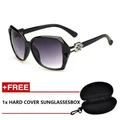 iShade 5045 Ladies Cat Eye SunGlasses (Black)