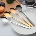 4pcs stainless steel Korean spoon plated solid flat chopsticks spoon