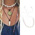 FG Shell Necklace Choker Bohemia Pendant Beach Chain Jewelry