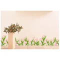 ??????j4 Removable bedroom decorative stickers skirting pink flowers study