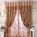 HOTSALE Windowdoorcurtain Luxurious Jacquard Curtains Burnout Tulle Cortinas