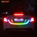 RGB Led Dynamic Streamer Turn Signal Tail Brake LED Warning Lights For Car SUV